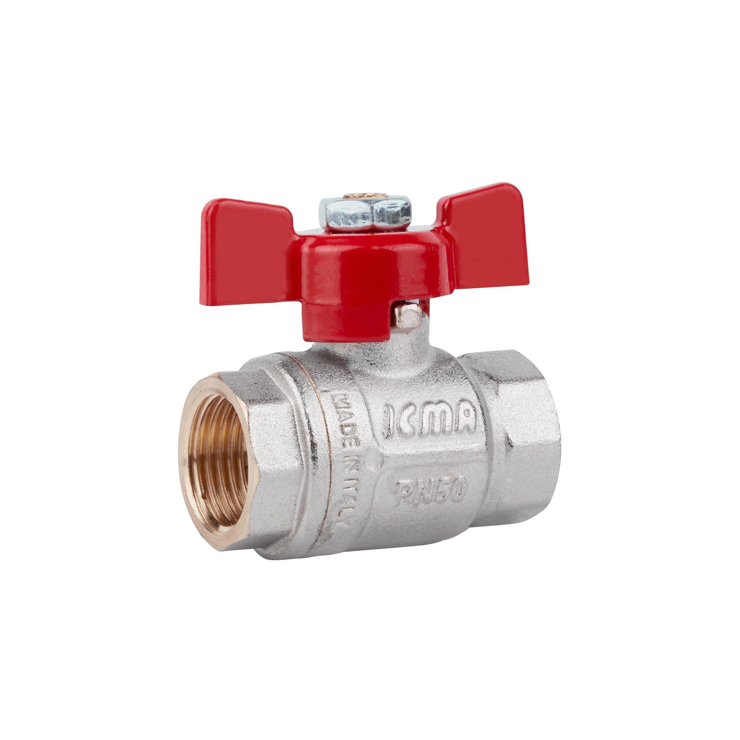 Кран шаровой ICMA 1/2" прямой (№349)