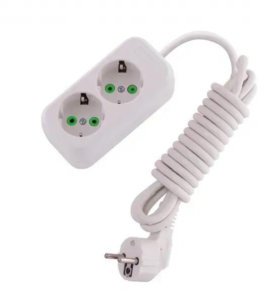 Подовжувач двомісний Lezard Letitia побутовий з/з 5 м (721-0205-201)