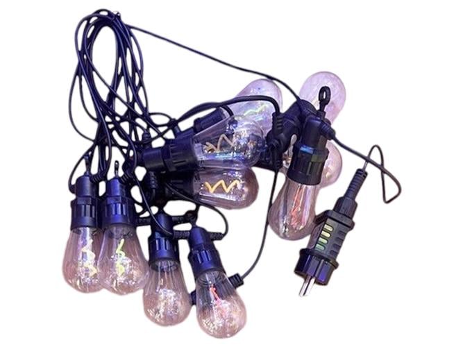 Гирлянда светодиодная наружная Stenson R95899 Лампочки спираль 10 LED 5 м (609910)