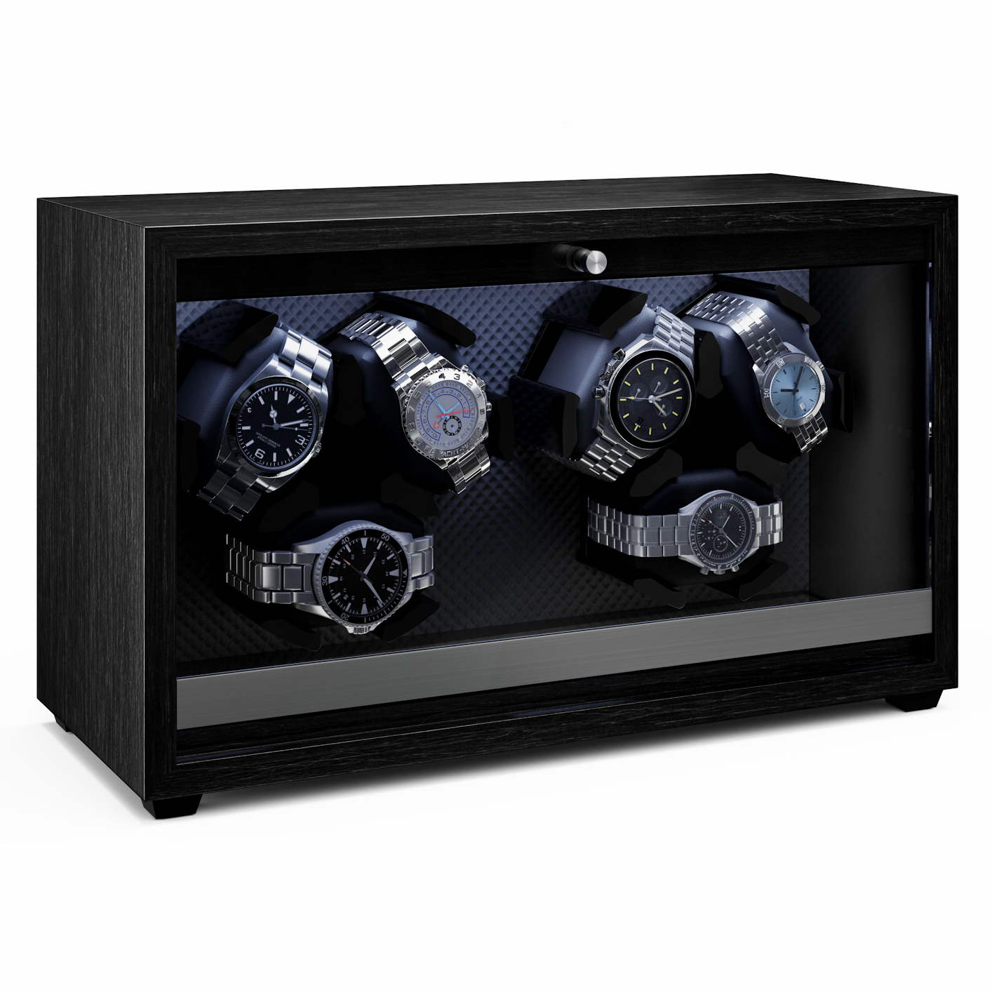 Шкатулка для подзавода часов KLARSTEIN Brienz 6 шестиместная/4 режима Черный (10046735)