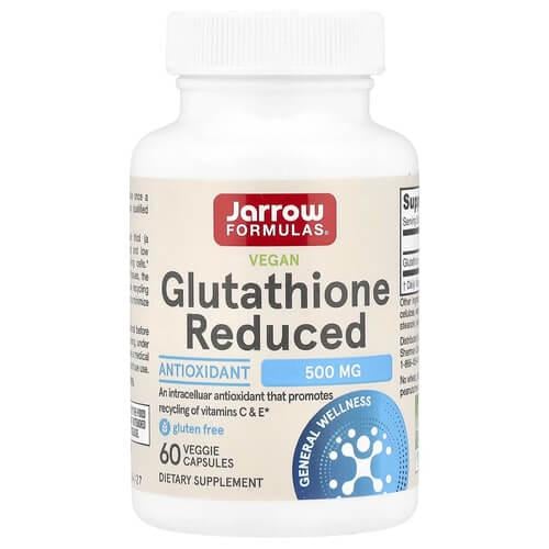 Глутатион Jarrow Formulas Glutathione Reduced 500 мг 60 Caps (JRW-15039)