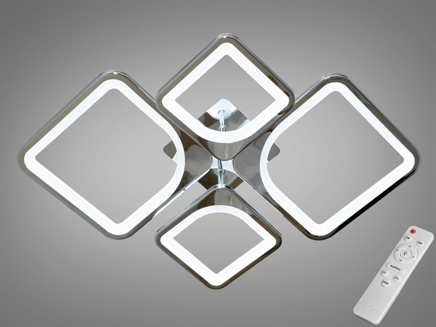 Люстра LED Diasha 80W 8060/2+2HR Хром