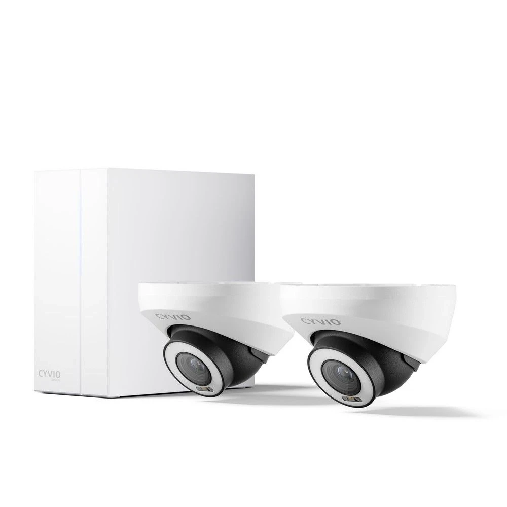 Комплект IP видеонаблюдения CYVIO POE Dome 2Kit 8MP N2412D