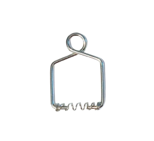 Скоба с пружиной для бусин и подвесок 16 мм 10 шт. Silver