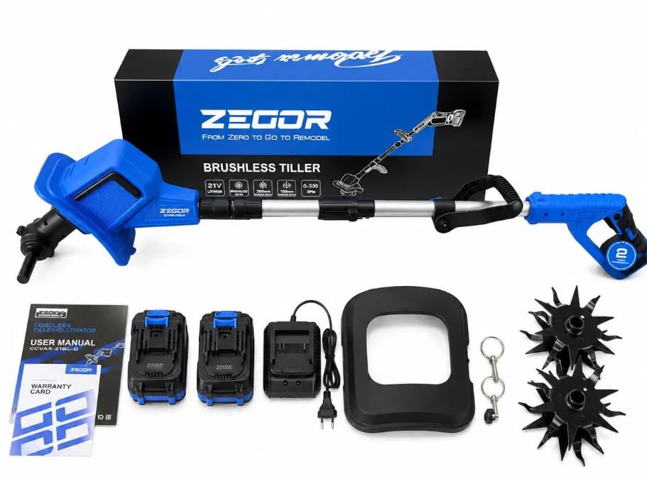 Культиватор аккумуляторный Zegor CCVAX-21BL-Dх1 АКБ 21V 6 Ah (38247507) Культиватор аккумуляторный Zegor CCVAX-21BL-Dх1 АКБ 21V 6 Ah (38247507)