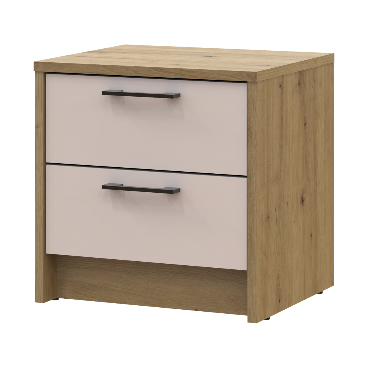 Прикроватная тумба Doros Ронди 2Ш 40х35х40 см Дуб Артизан/Кашемир (41516287)