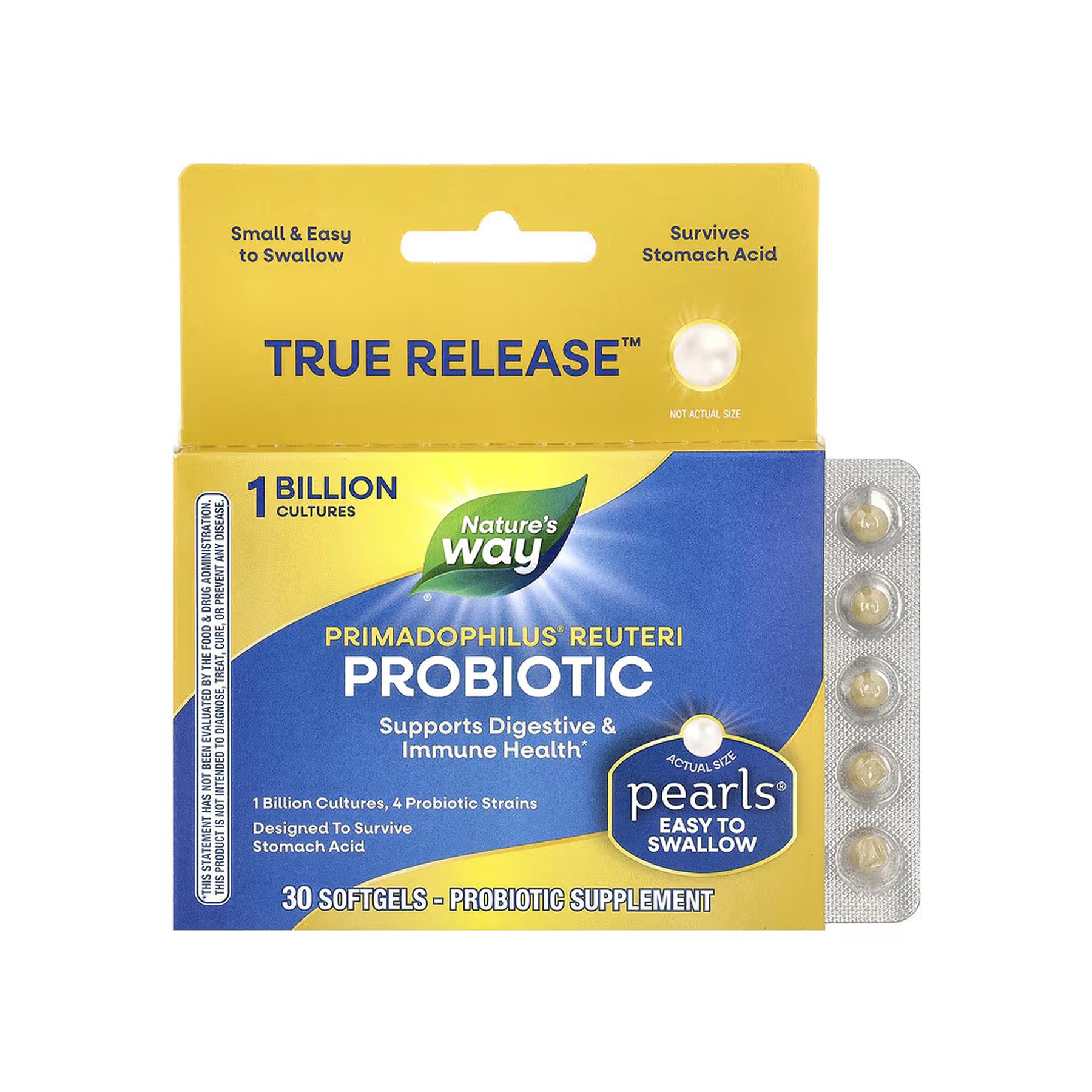 Пробиотик Nature's Way Primadophilus Reuteri Probiotic Pearls 30 капс.