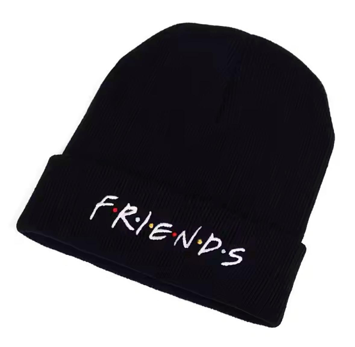 Шапка Wuke логотип Friends с подворотом унисекс one size Черный - фото 2 Шапка Wuke логотип Friends с подворотом унисекс one size Черный - фото 2