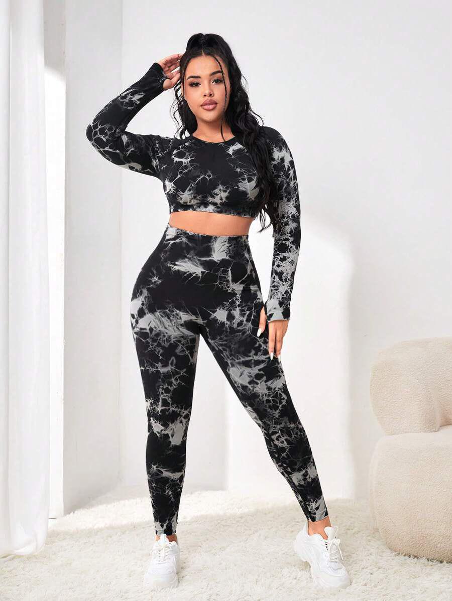 Лосины женские Marble большого размера мраморные батал Plus Size XXXL Черный (70149/XXXL) - фото 7 Лосины женские Marble большого размера мраморные батал Plus Size XXXL Черный (70149/XXXL) - фото 7