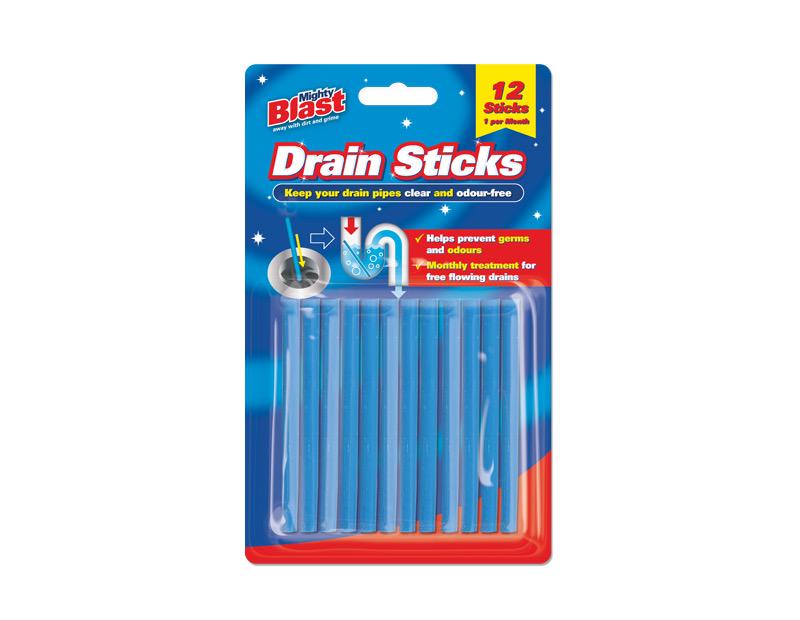 Засіб від засмічень раковин та ванн Mighty Blast Drain Sticks 12 шт.