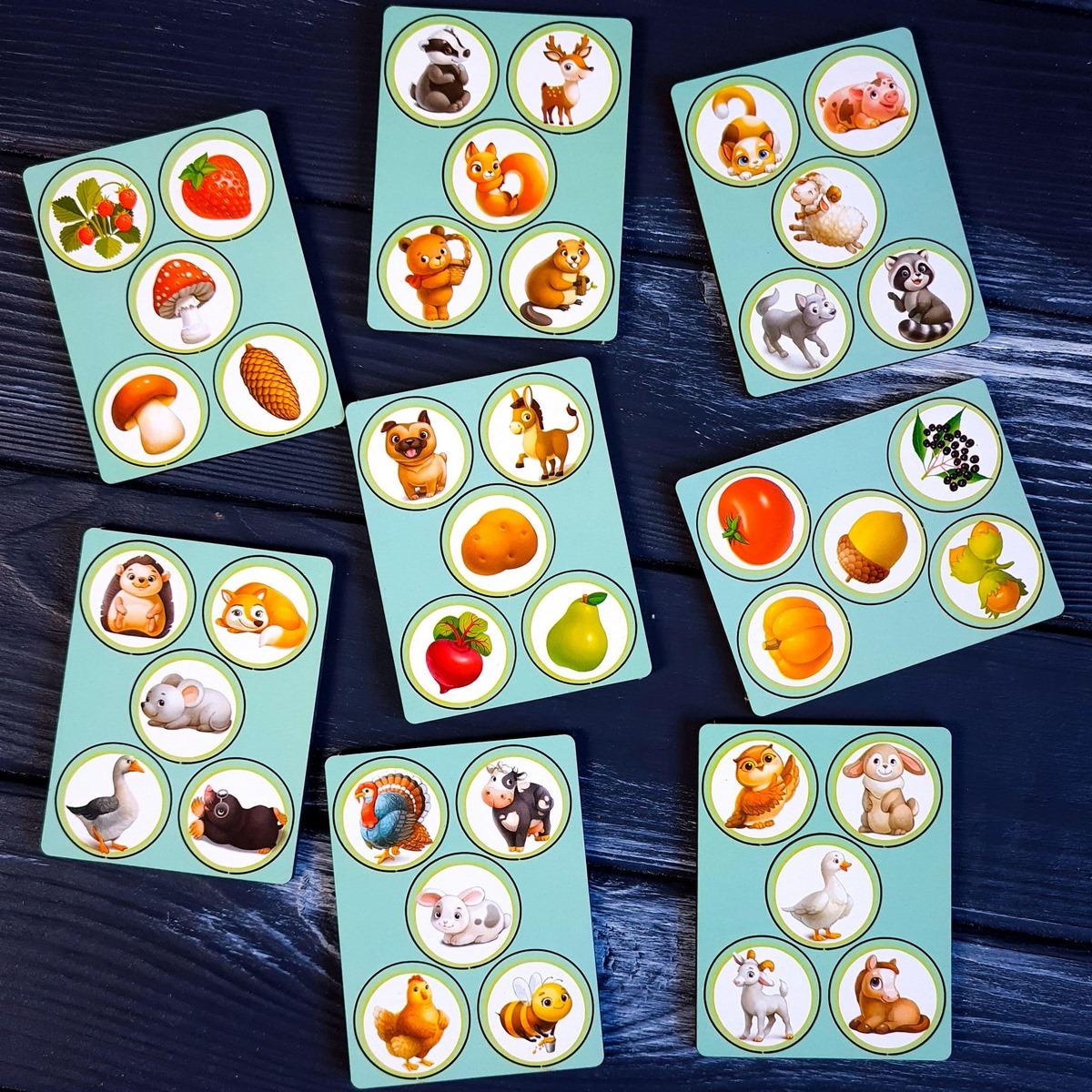 Настольная игра Ubumblebees Дикие и домашние животные Разноцветный (SR-113-N-27) - фото 4 Настольная игра Ubumblebees Дикие и домашние животные Разноцветный (SR-113-N-27) - фото 4