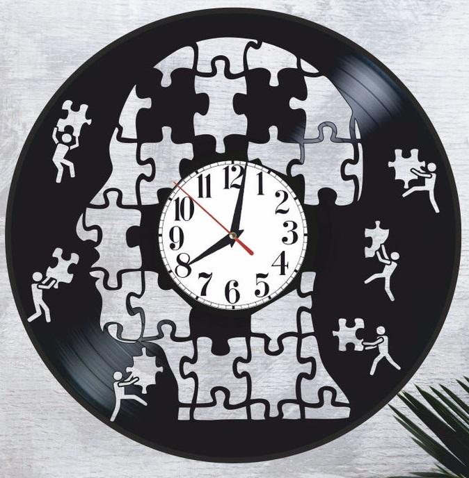 Часы настенные Психология 2181 из виниловой пластинки