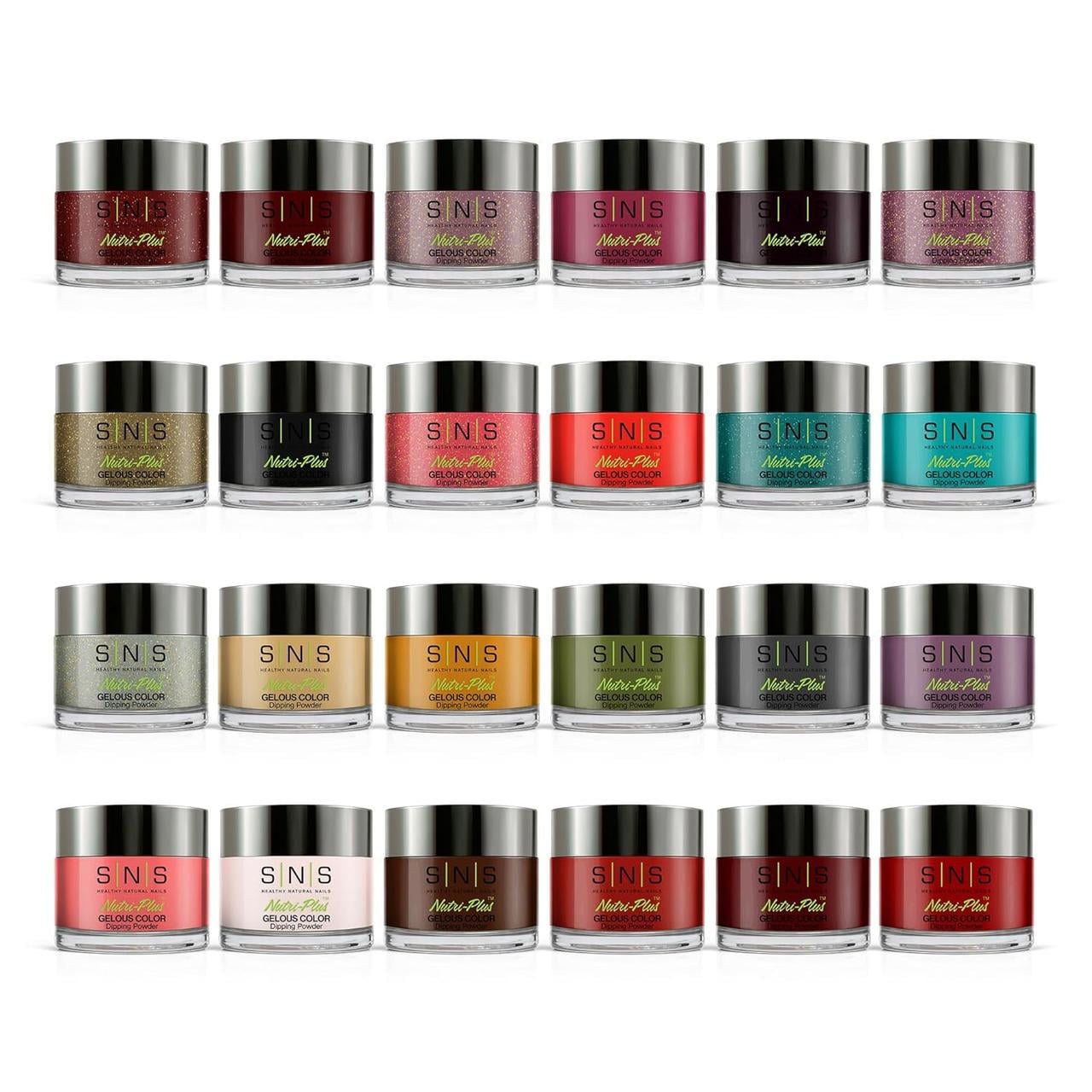 Набір кольорової пудри для нігтів SNS Nails Dip Powder 24 пр.