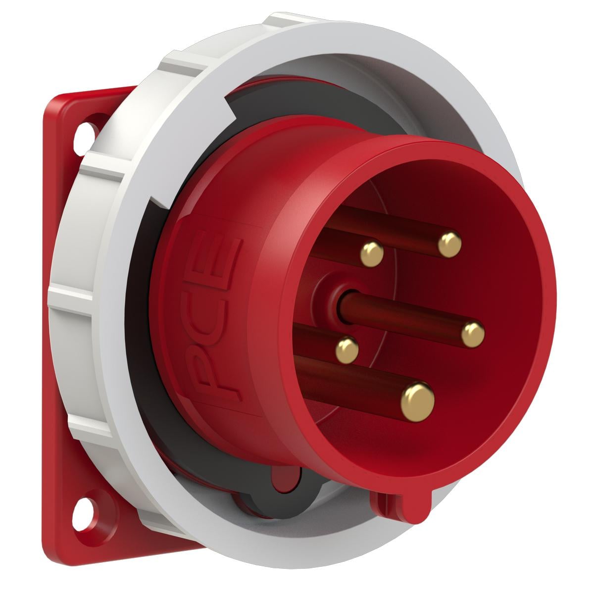 Силова вилка вбудована PCE 3P+N+E IP67 16A 400V (6152-6)