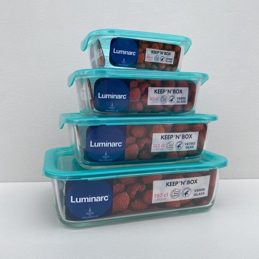 Набір контейнерів Luminarc Keep'n Box 380/820/1220/1970 мл (2243876195) - фото 2 Набір контейнерів Luminarc Keep'n Box 380/820/1220/1970 мл (2243876195) - фото 2