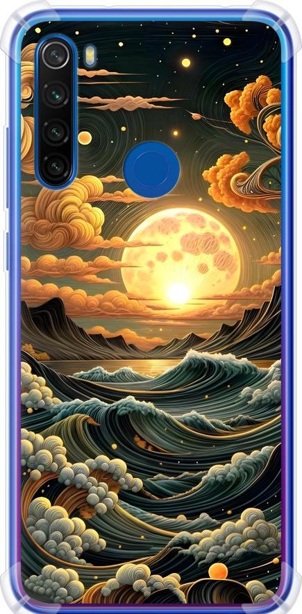 Чехол на Xiaomi Redmi Note 8T Арт волны (6332sp-1818-42517)