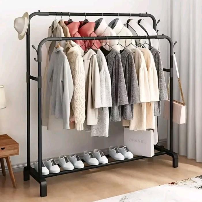 Вешалка-стойка для одежды Double Pole 110х45х150 см (R88770) - фото 2
