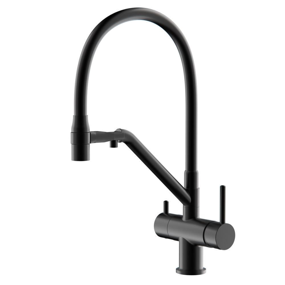 Смеситель для кухни с подключением к фильтру Gappo G4398-86 Черный (1832648370)