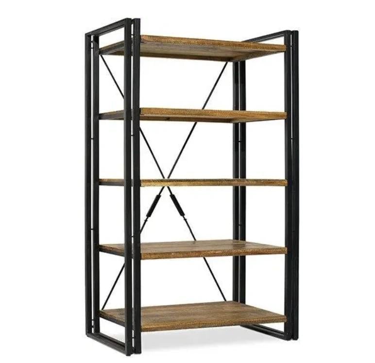 Стелаж Loft FS820 вузький геометричний на 5 полиць з Х-боковинами (3075773132)