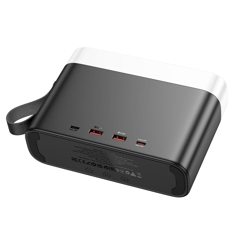 Повербанк Hoco J94A 50000 mAh 22,5W PD/QC фонарик Черный (UBN20103)