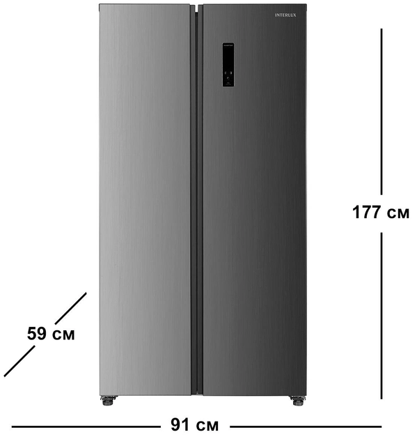 Холодильник INTERLUX ILRS-100SBS SIDE-BY-SIDE з дисплеєм (31550) - фото 4