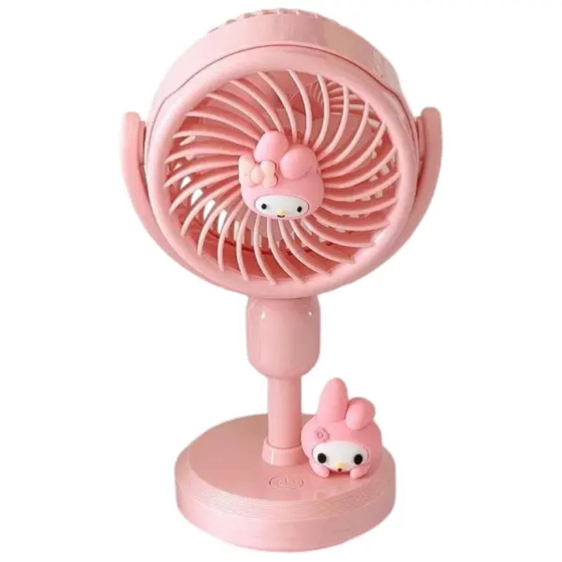 Вентилятор детский мини аккумуляторный настольный с героями Kurumi Melody Cinnamoroll от USB (2637020496)