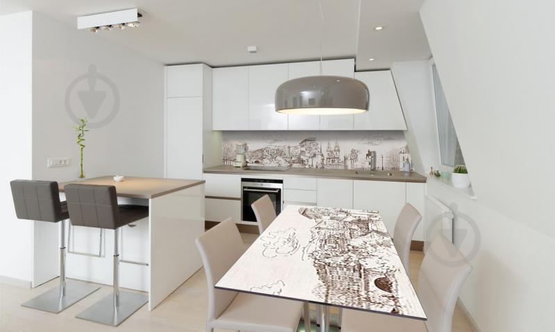 Наклейка виниловая на стол Zatarga «Нарисованный Город» 650х1200 мм Z180688/1st Наклейка виниловая на стол Zatarga «Нарисованный Город» 650х1200 мм Z180688/1st