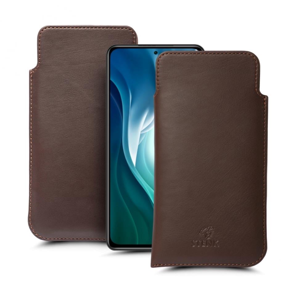 Футляр Stenk Elegance для Xiaomi Mi 11i Коричневый (69703)