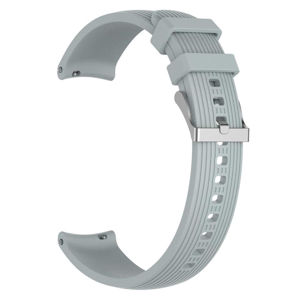 Силіконовий ремінець Watchbands для Samsung Galaxy Watch 4 Classic 42 мм/Samsung Galaxy Watch 4 Classic 46 мм Gray (WB003GALAXYGREY-42-46)