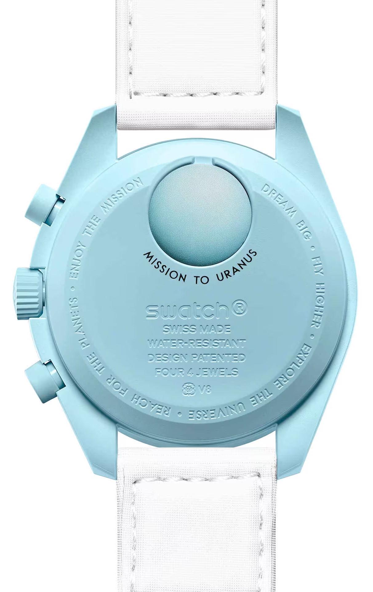 Наручные часы Swatch Omega Bioceramic MoonSwatch Collection Mission to Uranus (SO33L100) - фото 2