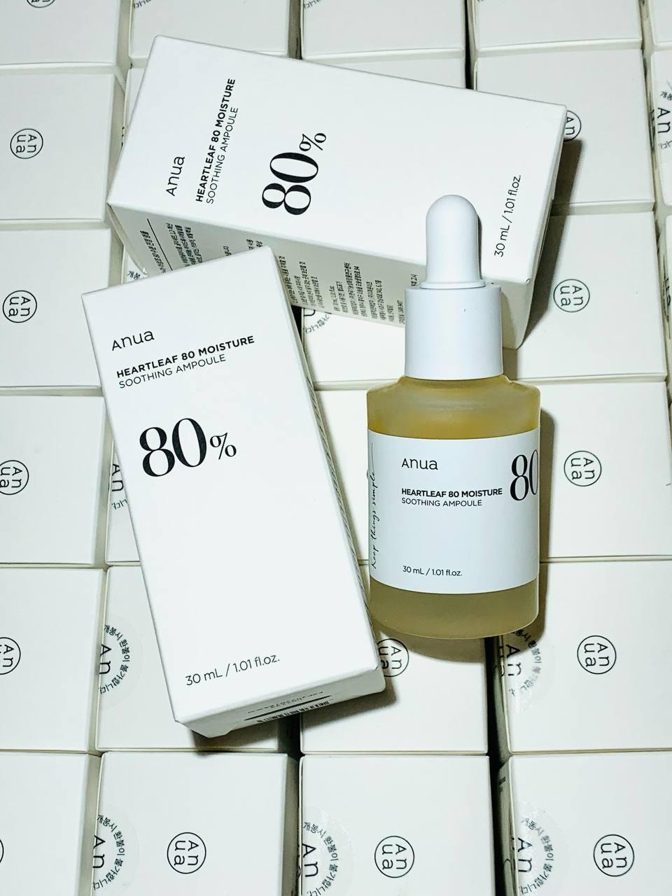 Заспокійлива сироватка ампула Anua Heartleaf 80% Moisture Soothing Ampoule на основі хаутюйнії 30 мл - фото 9 Заспокійлива сироватка ампула Anua Heartleaf 80% Moisture Soothing Ampoule на основі хаутюйнії 30 мл - фото 9