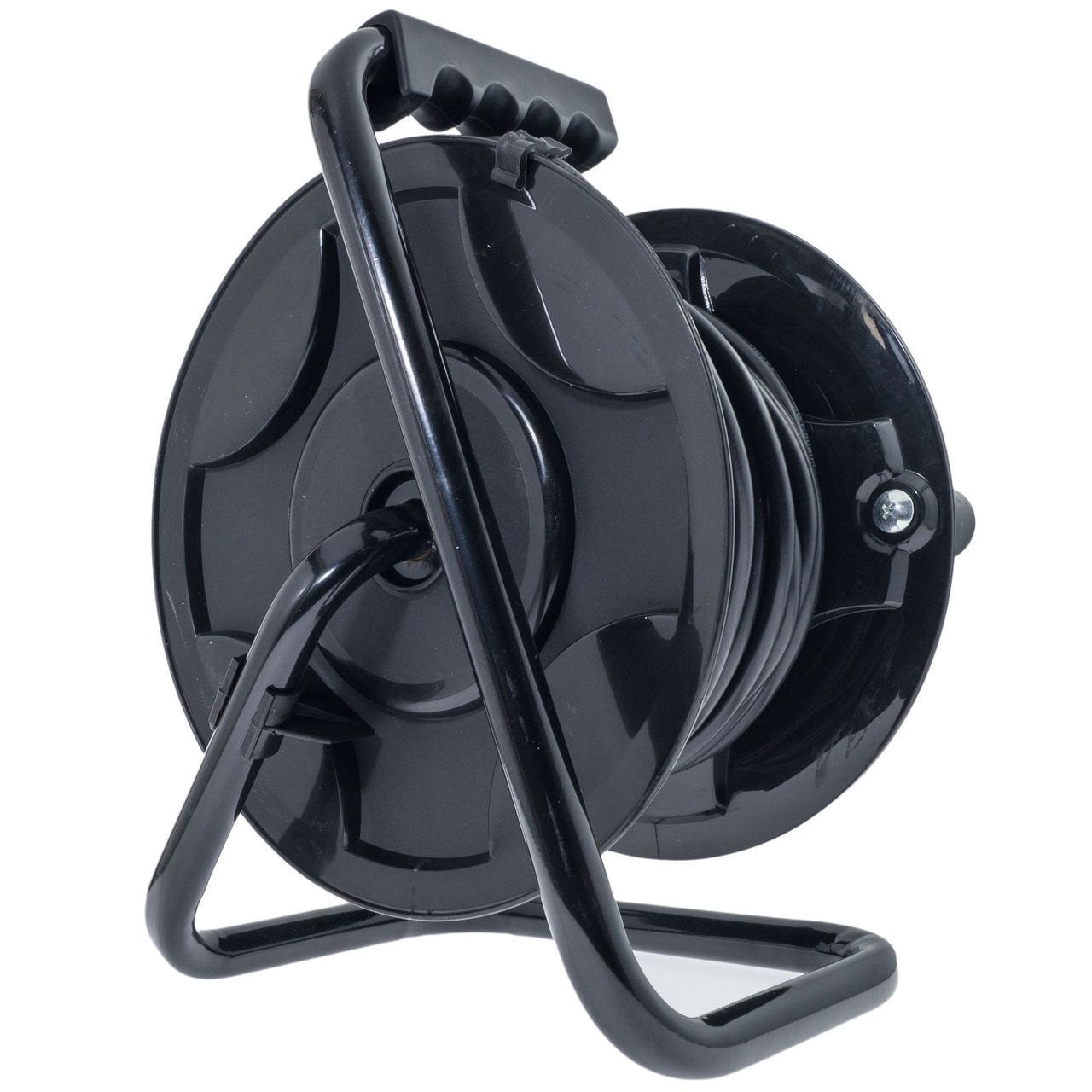 Удлинитель на катушке Quantum из термореле 4 розетки с заземлением 20 м 3x1,5 16А 230 B 3500 Вт (удл16) - фото 4