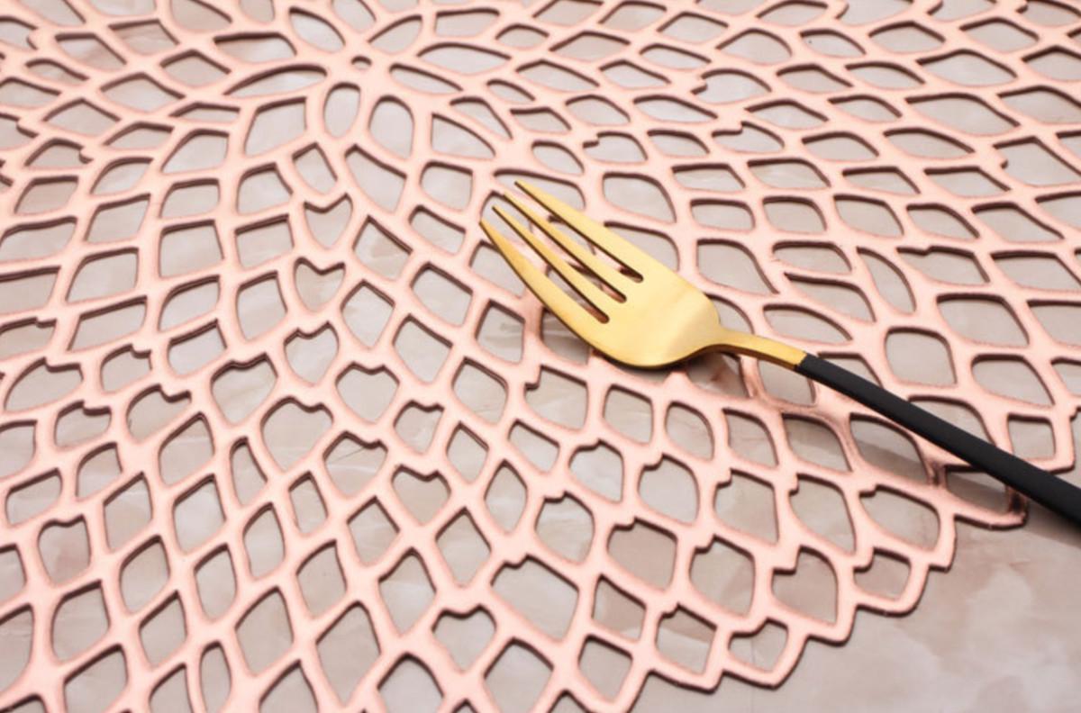 Салфетка сервировочная круглая 38 см Бронзовый (5456) - фото 4 Салфетка сервировочная круглая 38 см Бронзовый (5456) - фото 4