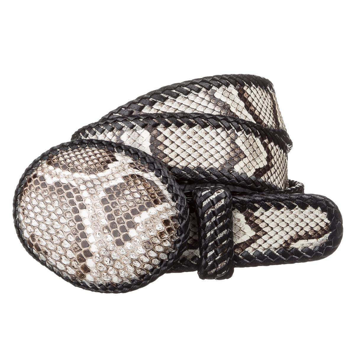 Ремень женский Snake leather 18190 из натуральной кожи питона Разноцветный