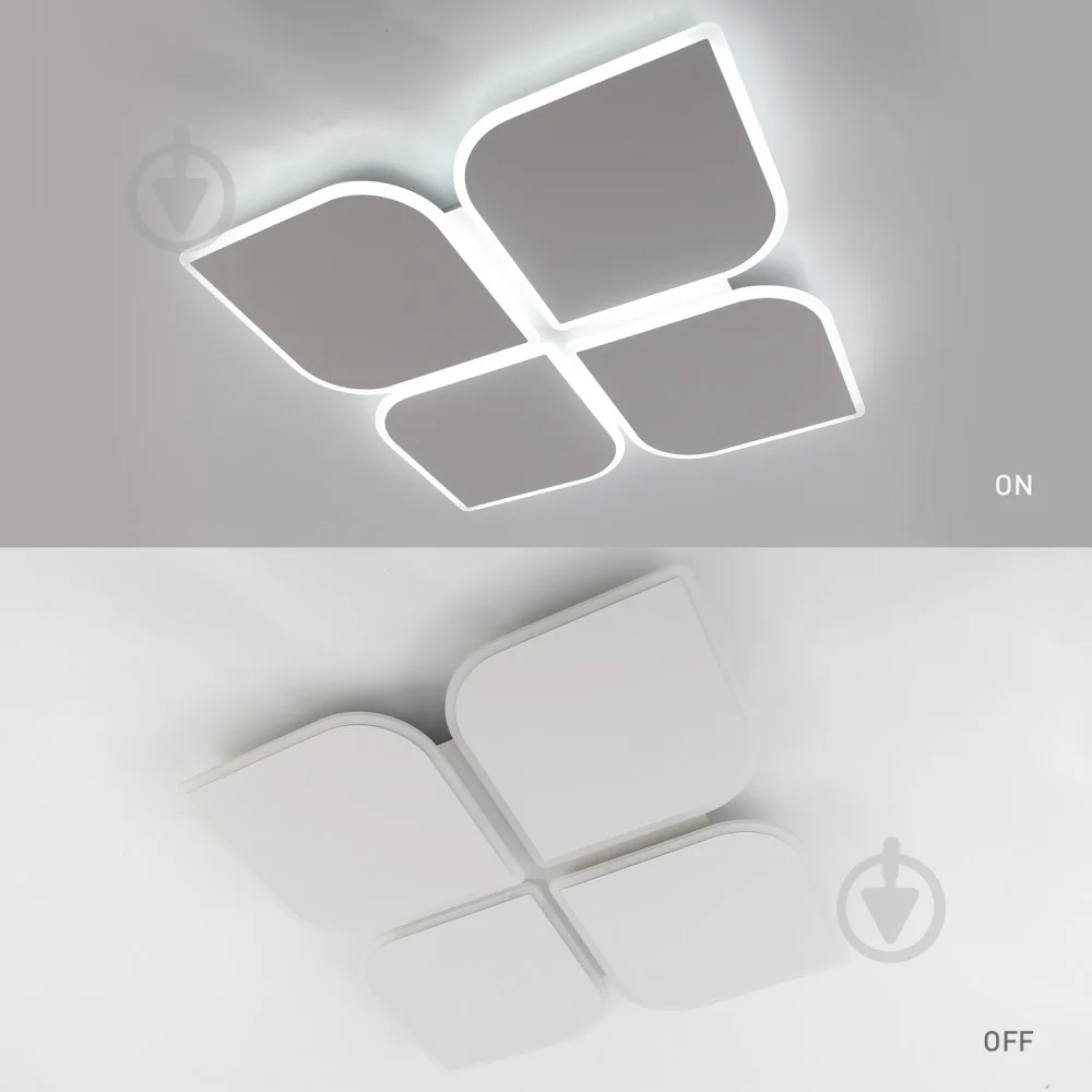 Люстра ESLLSE AERO 4F-455x455x57-WHITE-220-IP20 с пультом 70W (10457) - фото 4