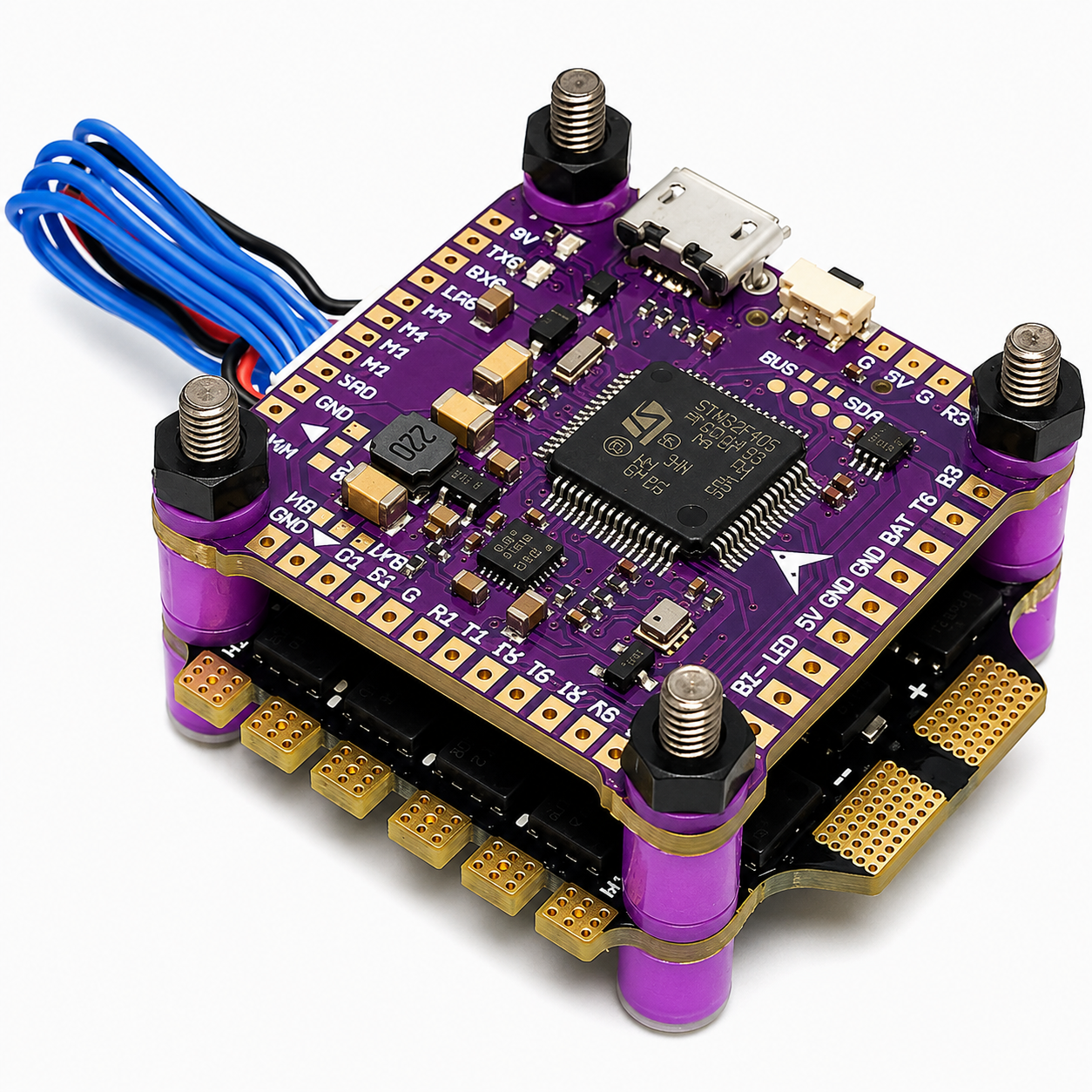 Контролер польоту YSIDO F4 V3S PLUS з 4-в-1 ESC 50A (1014-793-00) Контролер польоту YSIDO F4 V3S PLUS з 4-в-1 ESC 50A (1014-793-00)
