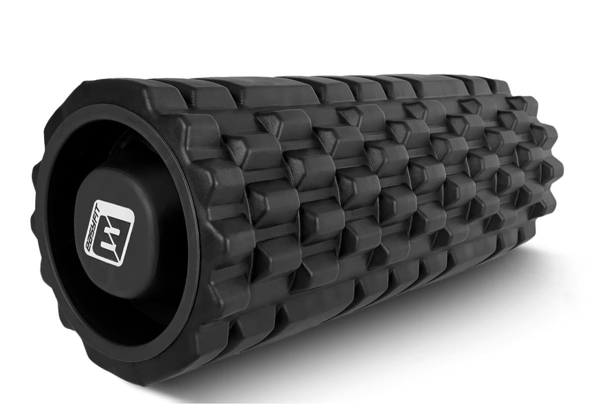 Массажный ролик EasyFit Grid Roller v.1.1 33 см Черный (EF-2020a-BK)