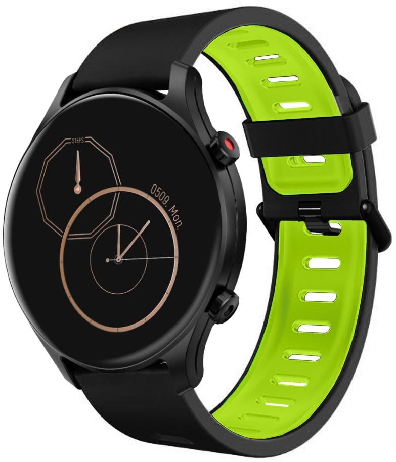 Ремінець Traf для Haylou LS04 (RS3) Black Green (26307-4A)