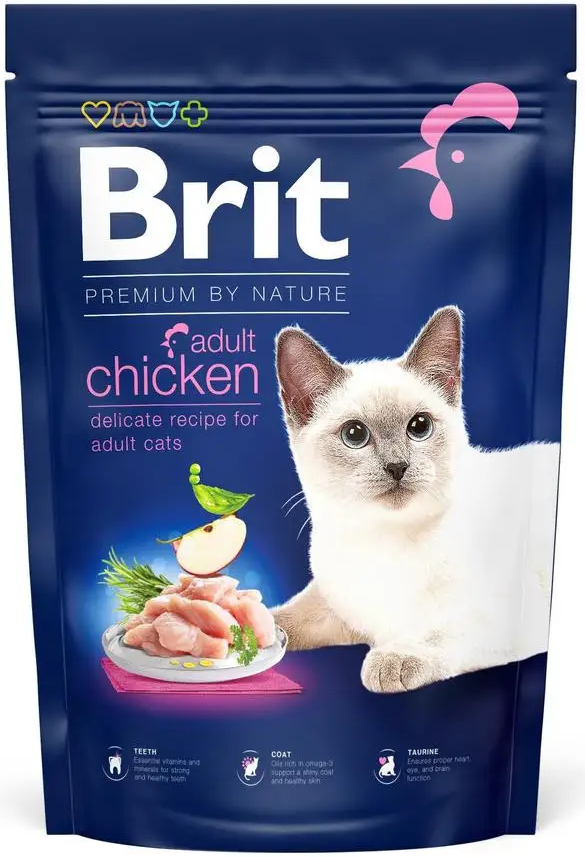 Сухий корм для котів з куркою Brit Premium by Nature Cat Chicken 1,5 кг (1789932810)
