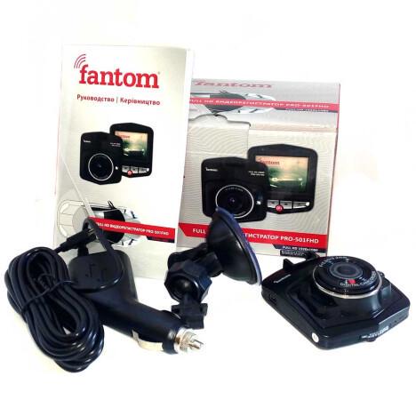 Авто видеорегистратор FANTOM PRO-501FHD  (3876595) - фото 4