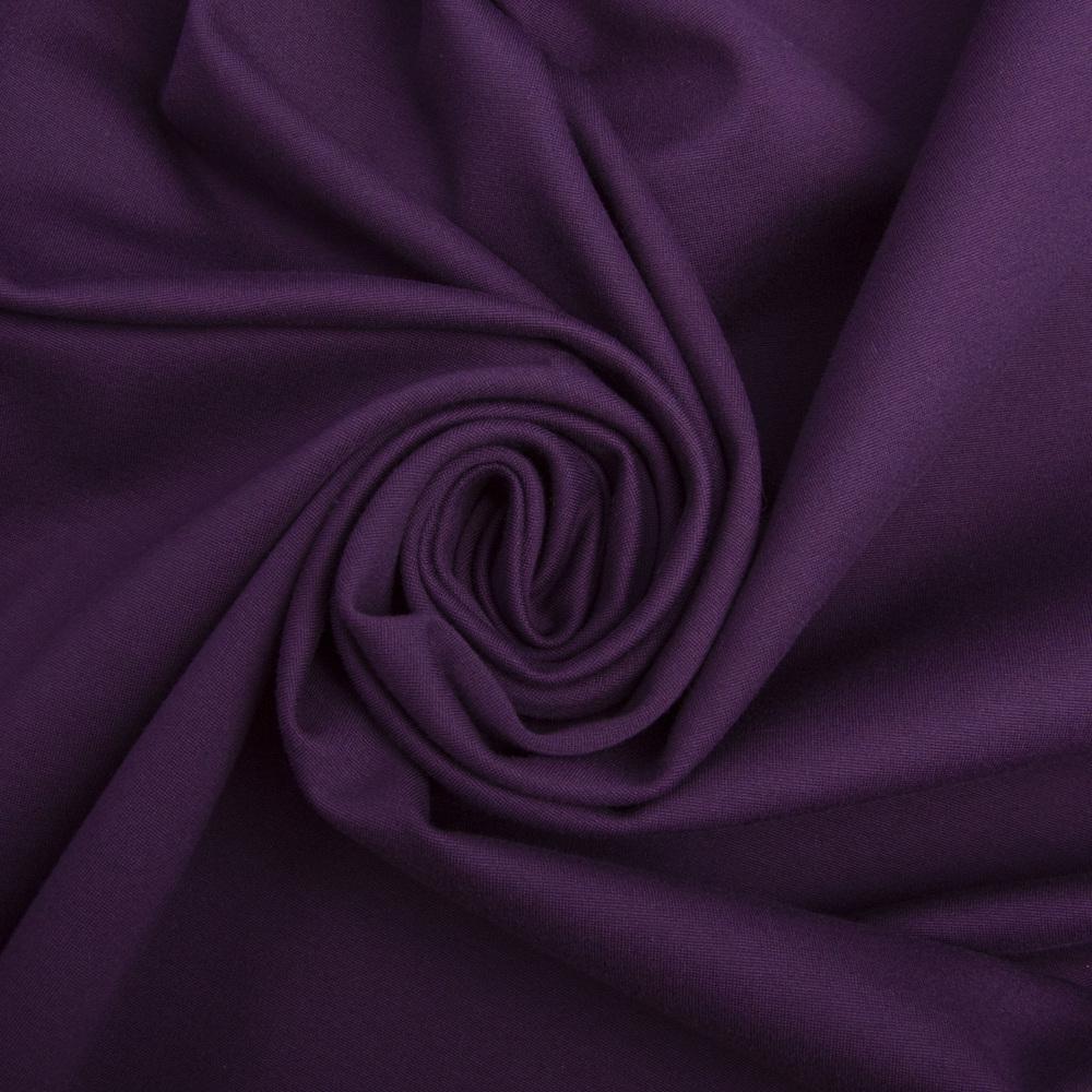 Ткань трикотаж однотонная Прага 620 гр/м2 Фиолет (23497)