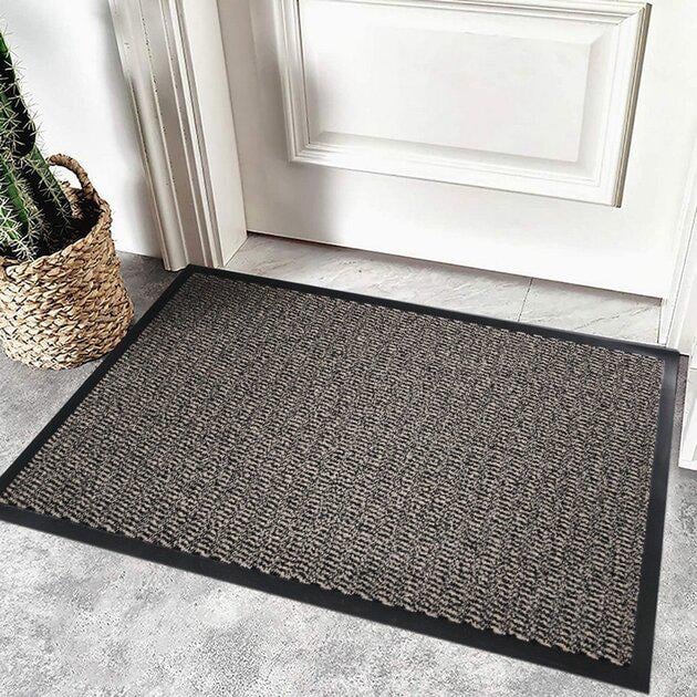 Грязезащитный коврик Vebe Lisa 0061 на резиновой основе 90х150 см Бежевый (25229129)