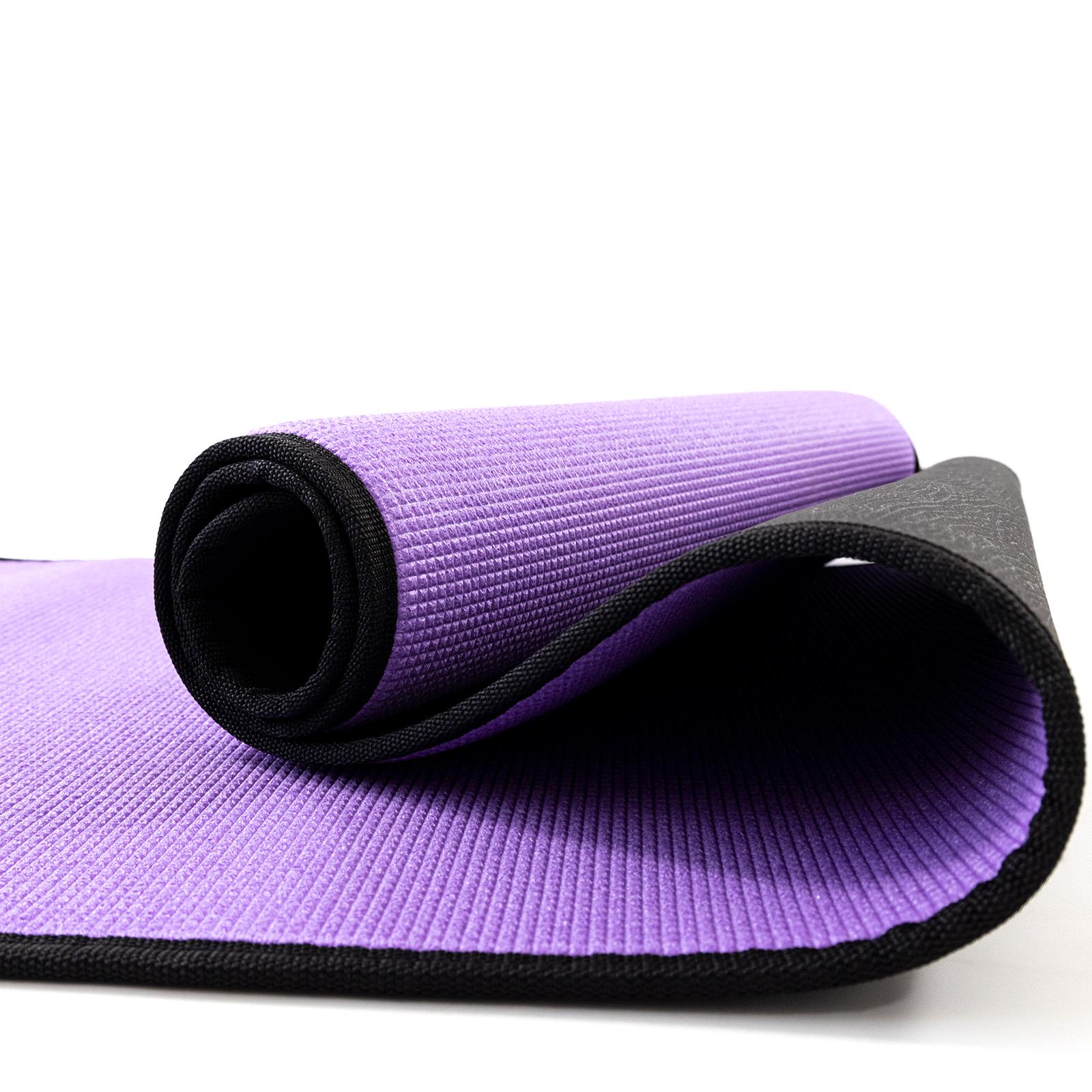 Коврик для йоги и фитнеса EVA Osport Yoga Pro/8 мм Черно-фиолетовый (OF-0275) - фото 2 Коврик для йоги и фитнеса EVA Osport Yoga Pro/8 мм Черно-фиолетовый (OF-0275) - фото 2