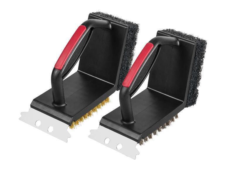Набір щіток для чищення гриля зі скребком 3в1 Grill Meister 2 шт. (GM-3IN1-2PCS)