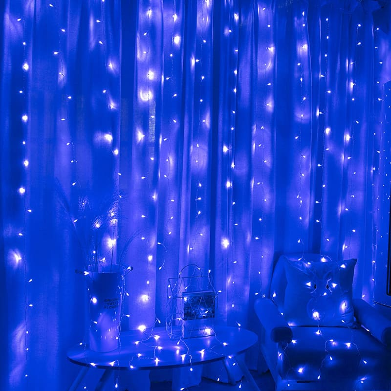 Гирлянда штора светодиодная 2х2 м 160 LED Синий (29433492)