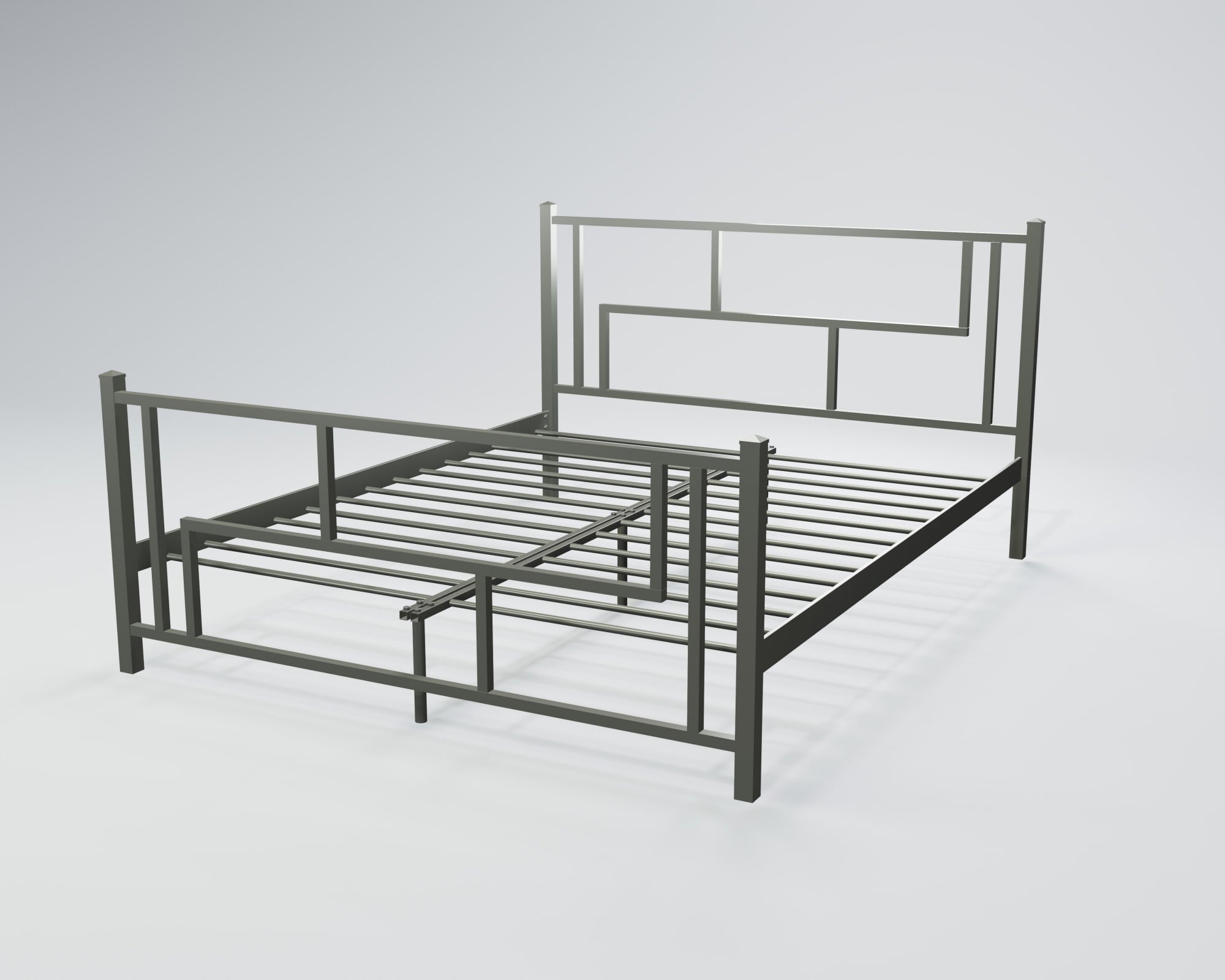Кровать двуспальная BNB AmisDesign 160x200 см Серый (r2_ten_0134)