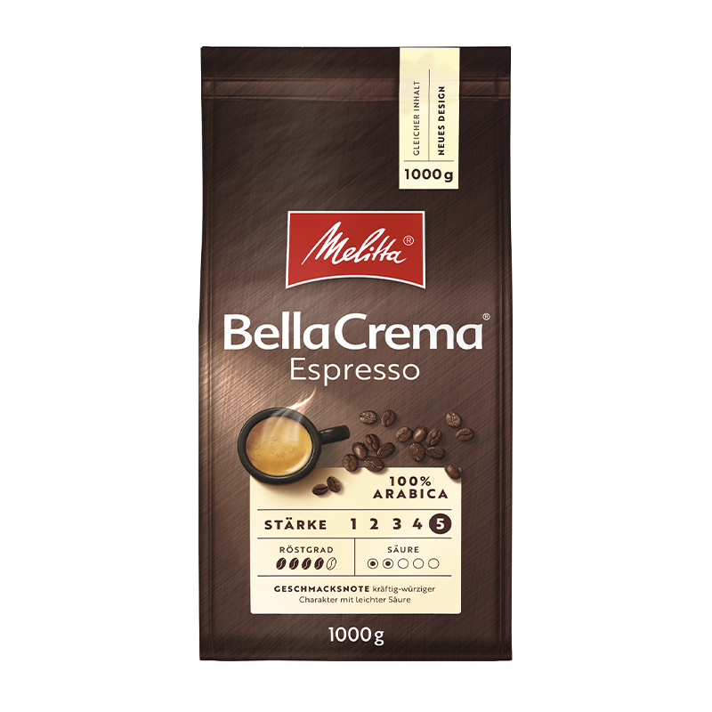 Кофе в зернах Melitta Bella Crema Espresso 100% арабика 1 кг - фото 1