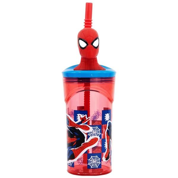 Склянка з трубочкою STOR Spider-Man 23х7,5х7,5 см 360 мл Червоний (2250719500) Склянка з трубочкою STOR Spider-Man 23х7,5х7,5 см 360 мл Червоний (2250719500)