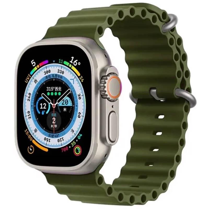 Ремінець Ocean Band для Apple watch 42 мм/44 мм/45 мм/49 мм Dark Olive (00000059155_12)