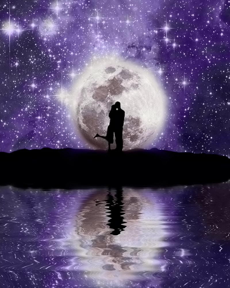Картина по номерам Brushme SH52861 Свидание под Луной 40x50 см (19728)